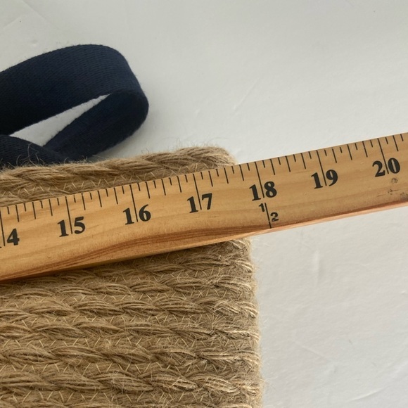 Gap Jute Market Bag Large Hobo Hippie Beach Bohemian Natural Waves Summer Tan - Picture 4 of 10